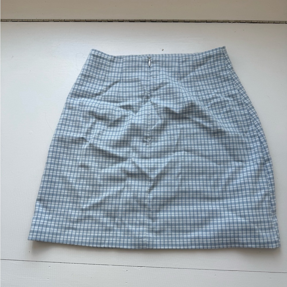 Brandy Melville Blue Plaid Women's Skirt